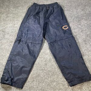 Vintage Chicago Bears Pants Womens XL Blue NFL Track Windbreaker Convertible